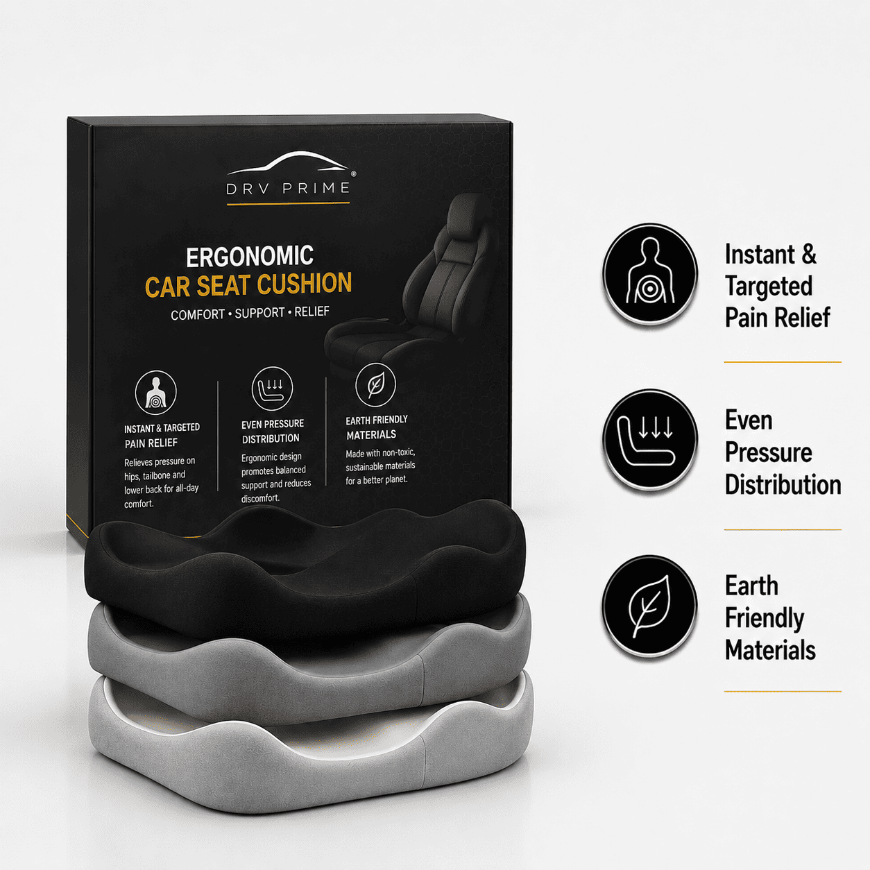 Posture Seat Cushion — Say Goodbye to Back Pain on Every Drive!